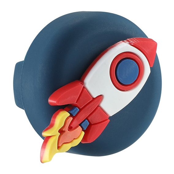 Set de 4 huse pentru Apple AirTag, cu motiv de băiat - albastru / negru