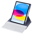 Husă pentru tastatură pentru iPad 11" 2025 A16 (11 gen.) / iPad 10.9" 2022 (10 gen.), Rotary 360° Leather, violet