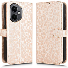 Husa cu clapetă pentru Honor 400 5G, Wallet Rhombus, roz