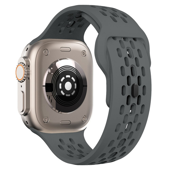 Curea din silicon pentru Apple Watch 1/2/3/4/4/5/6/6/7/8/SE/ULTRA 42/44/45/49MM, gri