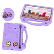 Husă pentru copii pentru Samsung Galaxy Tab S7/S8/S9, Cute Patterns, cu suport, violet