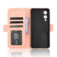 Cu clapetă pentru Samsung Galaxy S25 Edge, Card Slot, roz