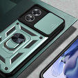 Husă blindată pentru Oppo A17, CamShield Slide, verde