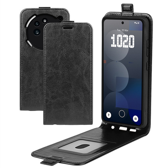 Cu clapetă pentru Nothing Phone 3a Pro, Flip, negru
