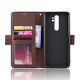 Cu clapetă pentru Xiaomi Redmi Note 8 Pro, Card Slot, maro