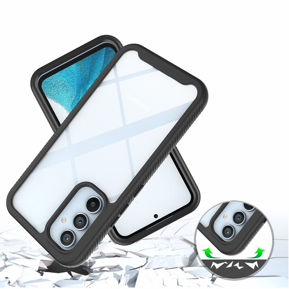 Carcasă pentru Samsung Galaxy A34 5G, Shockproof, cu folie, negru