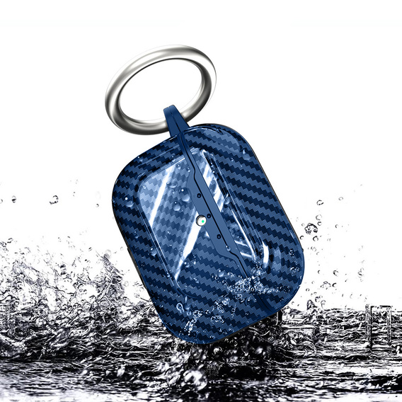 Husă TPU texturată din fibră de carbon pentru AirPods Pro 3