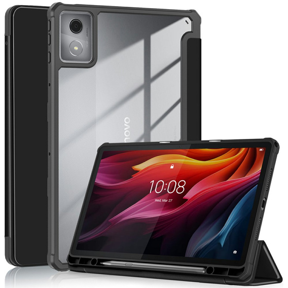 Husă pentru Lenovo Tab K11 Plus, Smartcase Hybrid, cu spațiu pentru stylus, negru