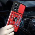 Husă blindată pentru Xiaomi Redmi Note 12 4G, CamShield Slide, roșu