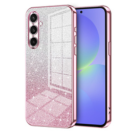 Husă Glitter CamShield pentru Samsung Galaxy A37 5G, roz