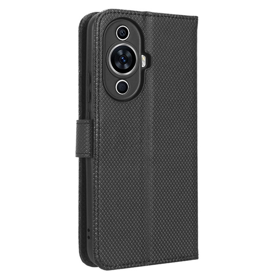 Cu clapetă pentru Huawei Nova 11, Wallet Smart Magnet, negru