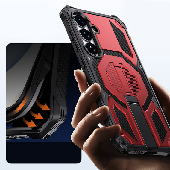 Husă de protecție compatibilă cu MagSafe, cu suport pentru Samsung Galaxy S25 FE