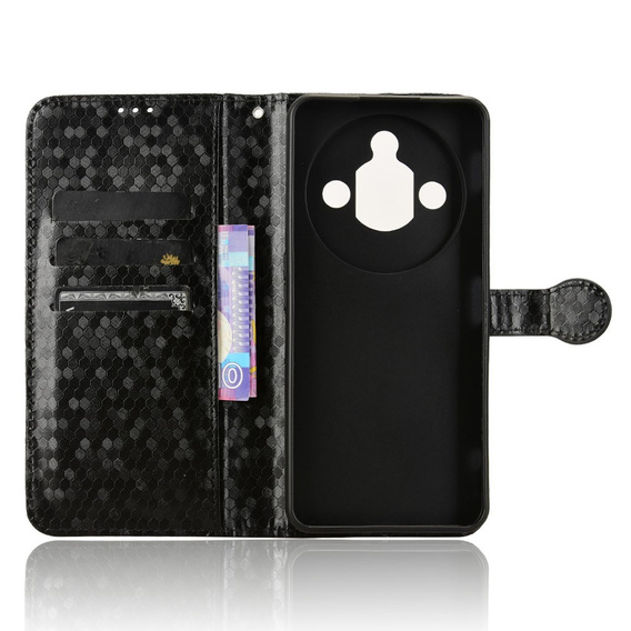 Husă tip portofel Rhombus pentru Nubia Focus Pro 5G, negru