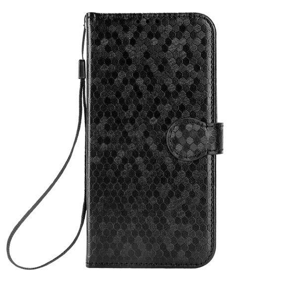 Husa cu clapetă pentru Realme Note 70T 4G, Wallet Rhombus, negru