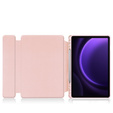 Husă pentru tastatură pentru Samsung Galaxy Tab S10 Lite / S10 FE / S9 FE, Rotary 360° Leather, roz