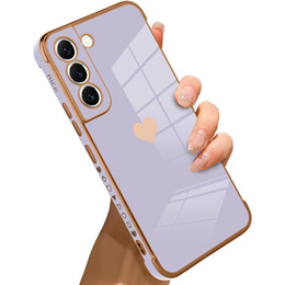 Huse pentru Samsung Galaxy S22, Electro heart, violet