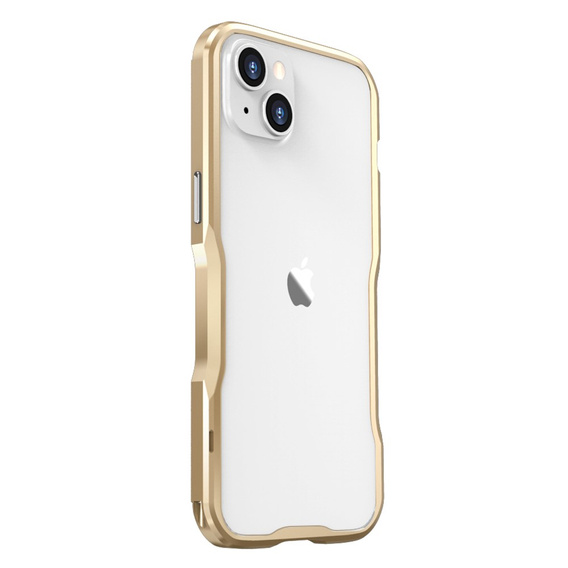 Husa LUPHIE pentru iPhone 14 Plus, Armor Bumper, de aur