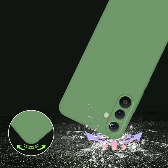 Husa pentru Samsung Galaxy A36 5G, Silicone Lite, verde