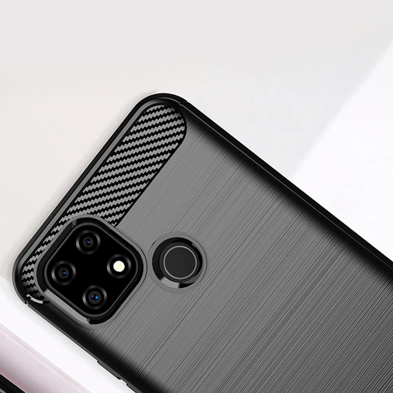 Huse pentru Realme C21Y / C25Y, Carbon, negru