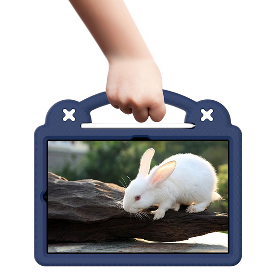 Husă pentru copii pentru Samsung Galaxy Tab S6 Lite 10.4 2020/2022 / Tab A7 2020 T500 / T505 / Tab S6 T860/T865, Cute Patterns, cu suport, albastru închis