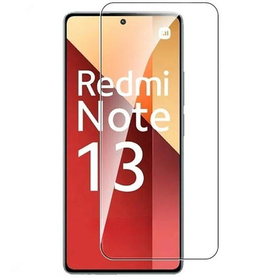 Carcasă blindată pentru Xiaomi Redmi Note 13 5G, CamShield Slide, roșu + sticlă călită 9H