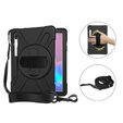 Husa blindată pentru Samsung Galaxy Tab S6 T860/T865, carcasă de protecție 360 cu slot pentru stylus, negru