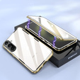Husa pentru Samsung Galaxy A36, Magnetic Dual Glass, de aur