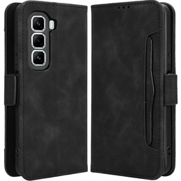 Cu clapetă pentru Infinix Hot 50 Pro 4G, Card Slot, negru