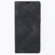 Husă pentru iPhone 15 Pro, ERBORD Vintage, portofel cu clapetă, negru