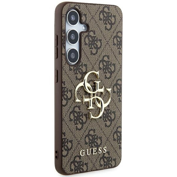 GUESS Huse pentru Samsung Galaxy A55, 4G Big Metal Logo, maro