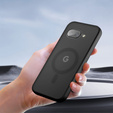 Husă pentru Google Pixel 9A, pentru MagSafe, ERBORD Matt Case, negru