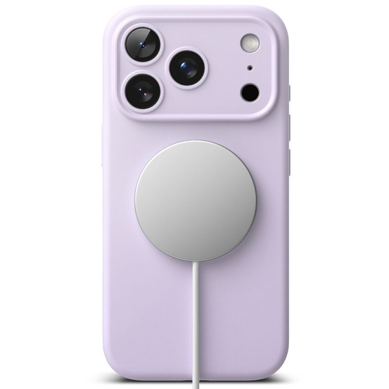 Carcasă Ringke pentru iPhone 17 Pro Max, Silicone Magnetic MagSafe, Violet deschis