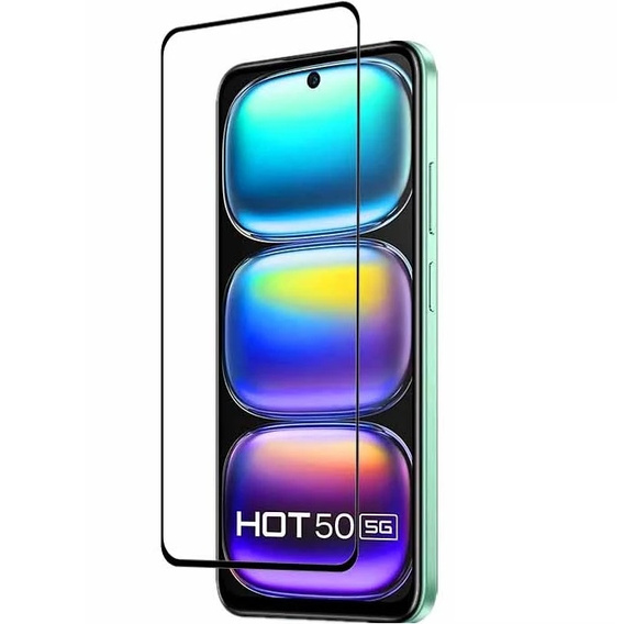 Sticlă călită 3D pentru Infinix Hot 50 4G, cadru negru