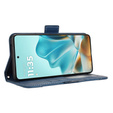 Cu clapetă pentru Motorola Edge 60 / 60 Fusion, Card Slot, albastru închis