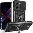 Husă blindată pentru Xiaomi Poco X7 Pro 5G, CamShield Slide, negru