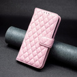 Cu clapetă pentru Oppo A17, Wallet, BINFEN COLOR, roz