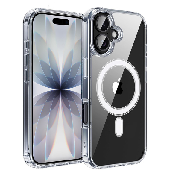 Husă pentru iPhone 17, pentru MagSafe, transparentă