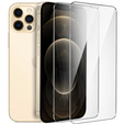 2x sticlă călită pentru iPhone 12/12 Pro, ERBORD 9H Hard Glass pe ecran