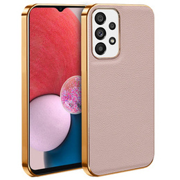 Huse pentru Samsung Galaxy A13 4G, Cowhide Leather, roz