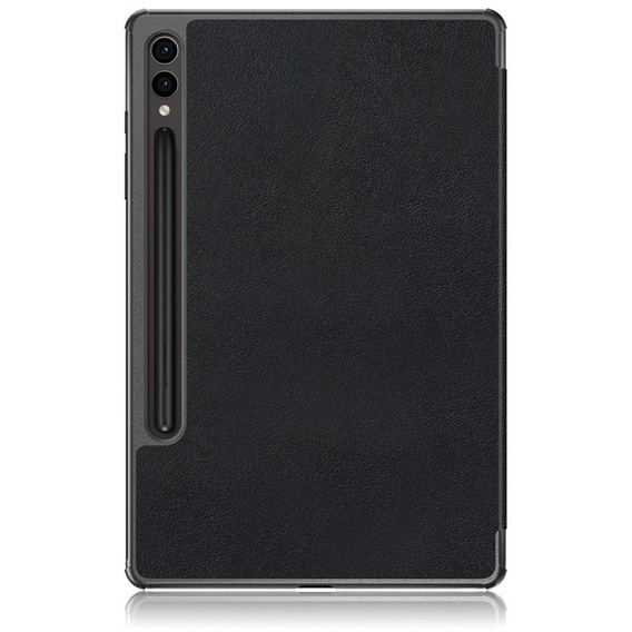 Husă pentru Samsung Galaxy Tab S9 Plus, Smartcase cu spațiu pentru stylus, negru