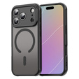 Husă mată pentru iPhone 17 Pro, pentru MagSafe, cu protecție pentru cameră, negru