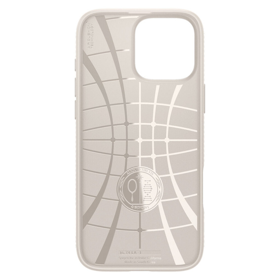 Carcasa Spigen pentru iPhone 16 Pro Max, Liquid Air, titan + 9H Tempered Glass