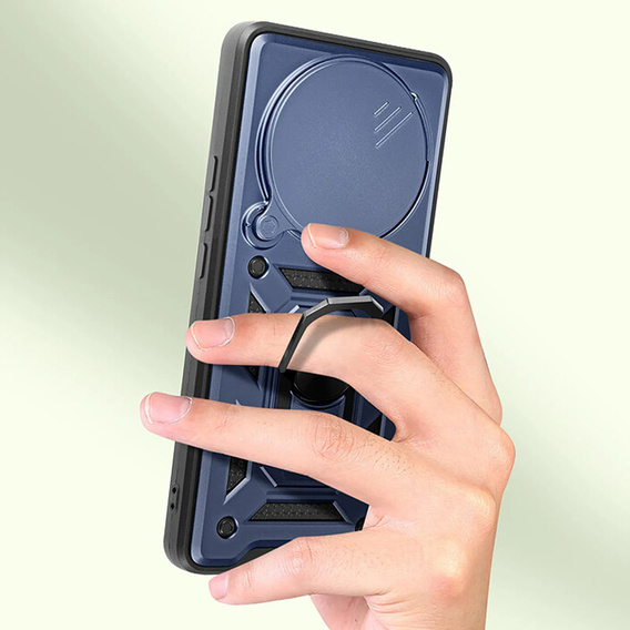 Husă blindată CamShield Slide cu capac pentru cameră și inel pentru Honor Magic 8 Lite