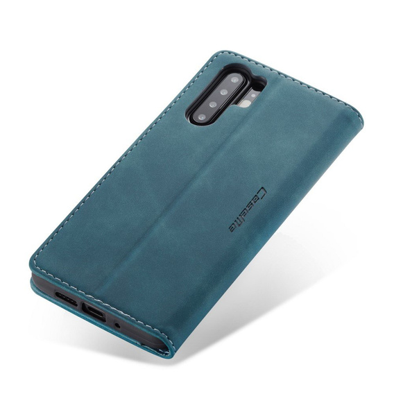 Husa CASEME pentru Huawei P30 Pro, Leather Wallet Case, albastru