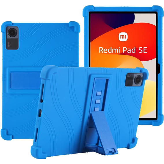 Silicon husă pentru Xiaomi Redmi Pad SE 11", Impact, armat, albastru închis