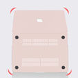 Husă pentru Macbook Pro 14.2 A2442, HardShell, roz