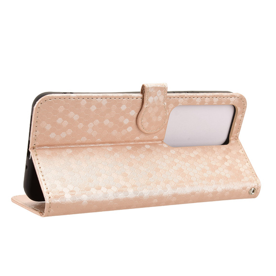 Husa cu clapetă pentru Xiaomi Redmi Note 14 4G, Wallet Rhombus, negru