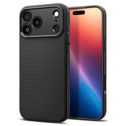 Carcasă Spigen Liquid Air pentru iPhone 17 Pro Max, negru mat