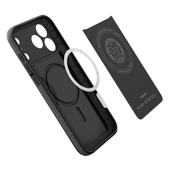 Carcasă Spigen pentru iPhone 17 Pro, Thin Fit MagSafe, negru