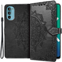 Cu clapetă pentru Motorola Moto G52 / G82 5G, Mandala, negru